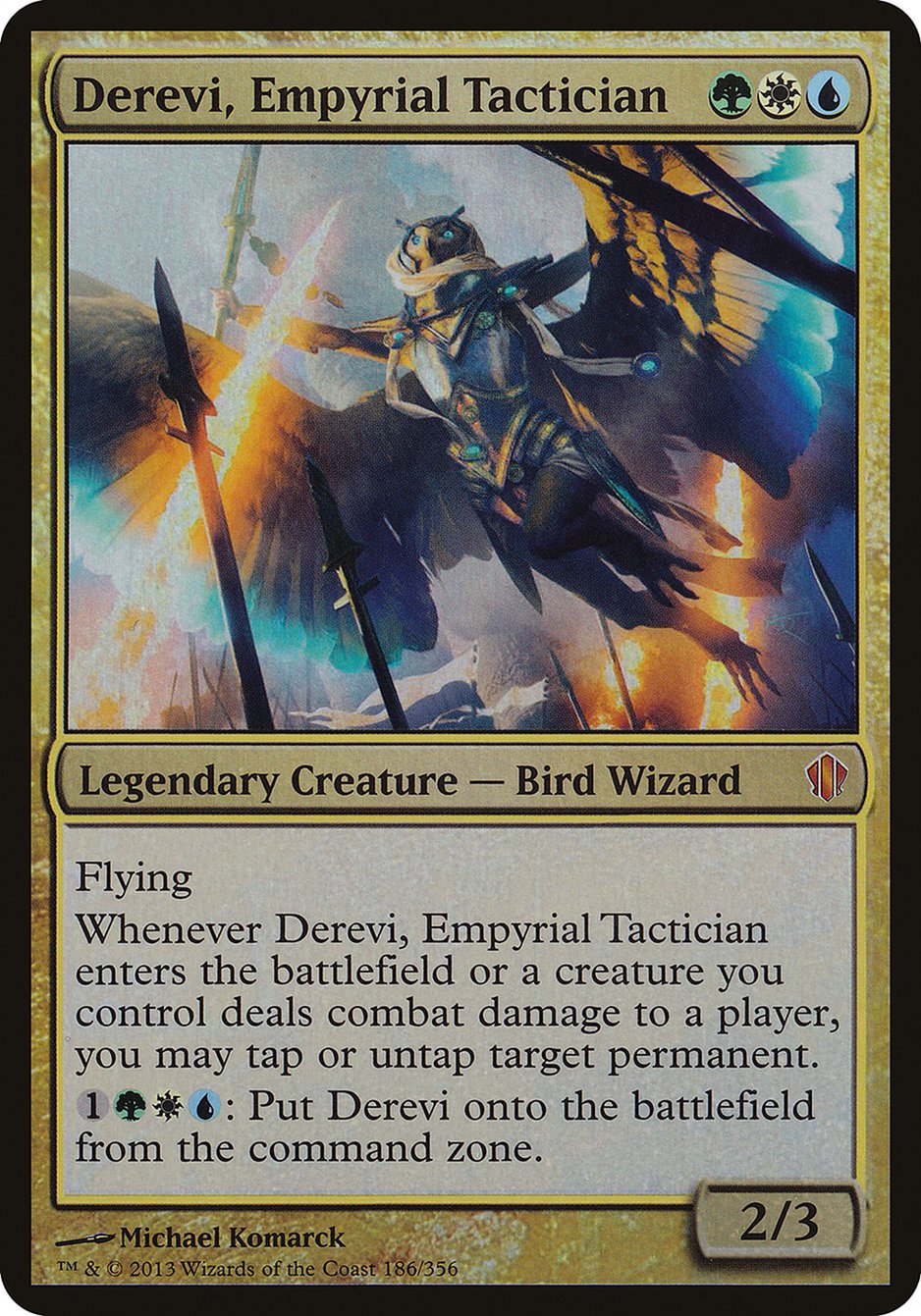 Derevi, Empyrial Tactician (Oversized) [Commander 2013 Oversized] MTG Single Magic: The Gathering    | Red Claw Gaming