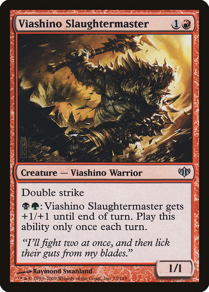 Viashino Slaughtermaster [Conflux] MTG Single Magic: The Gathering    | Red Claw Gaming