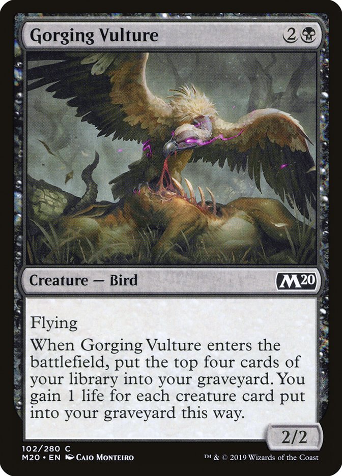 Gorging Vulture [Core Set 2020] MTG Single Magic: The Gathering    | Red Claw Gaming