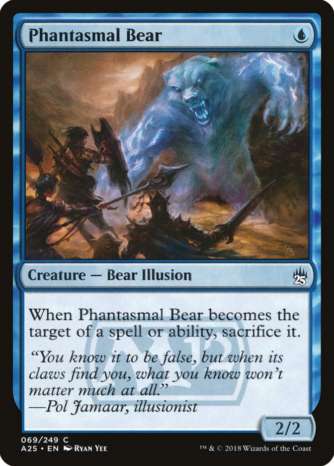 Phantasmal Bear [Masters 25] MTG Single Magic: The Gathering    | Red Claw Gaming