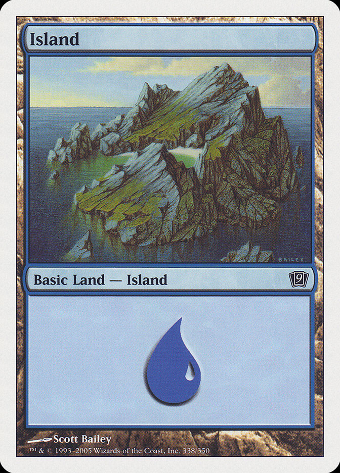 Island (338) [Ninth Edition] MTG Single Magic: The Gathering    | Red Claw Gaming