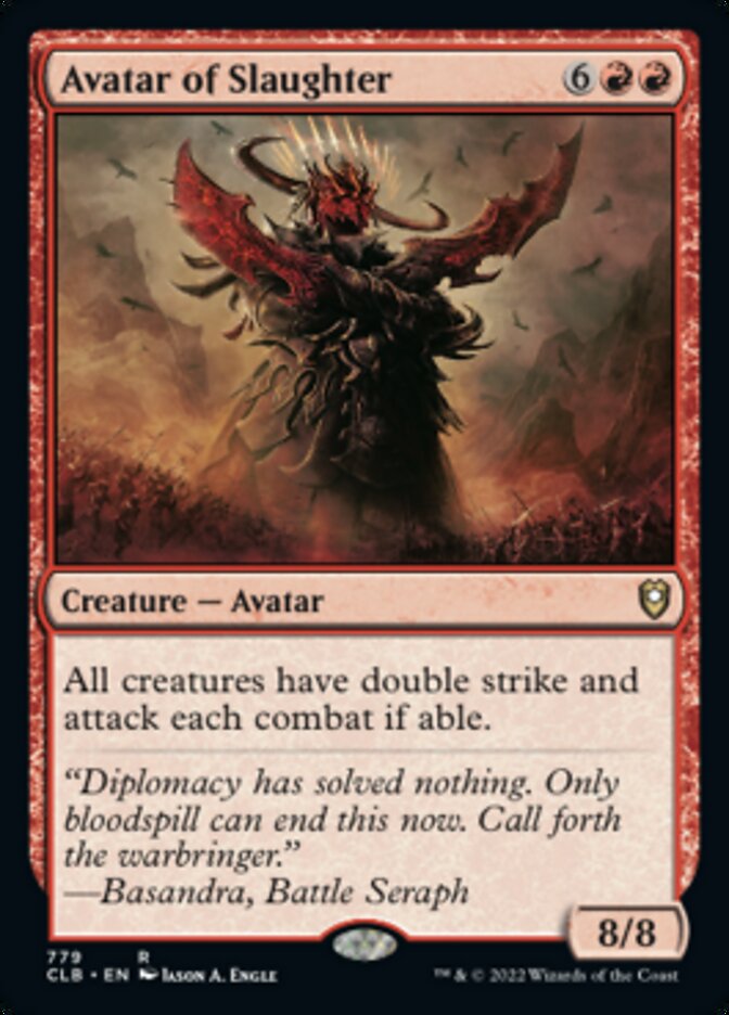 Avatar of Slaughter [Commander Legends: Battle for Baldur's Gate] MTG Single Magic: The Gathering    | Red Claw Gaming