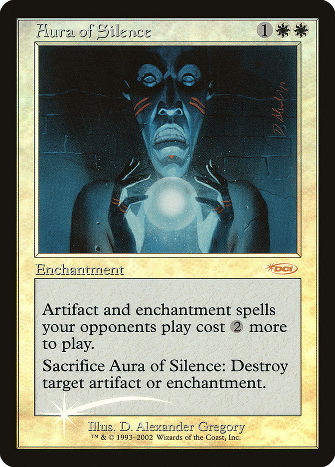 Aura of Silence [Friday Night Magic 2002] MTG Single Magic: The Gathering    | Red Claw Gaming