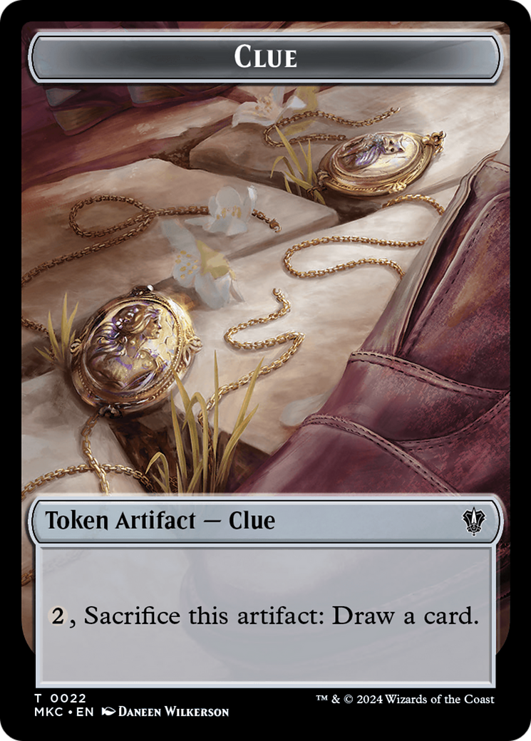 Clue // Insect (0017) Double-Sided Token [Murders at Karlov Manor Commander Tokens] MTG Single Magic: The Gathering    | Red Claw Gaming