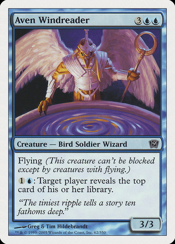 Aven Windreader [Ninth Edition] MTG Single Magic: The Gathering    | Red Claw Gaming