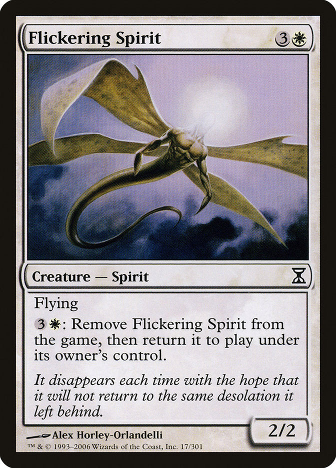 Flickering Spirit [Time Spiral] MTG Single Magic: The Gathering    | Red Claw Gaming