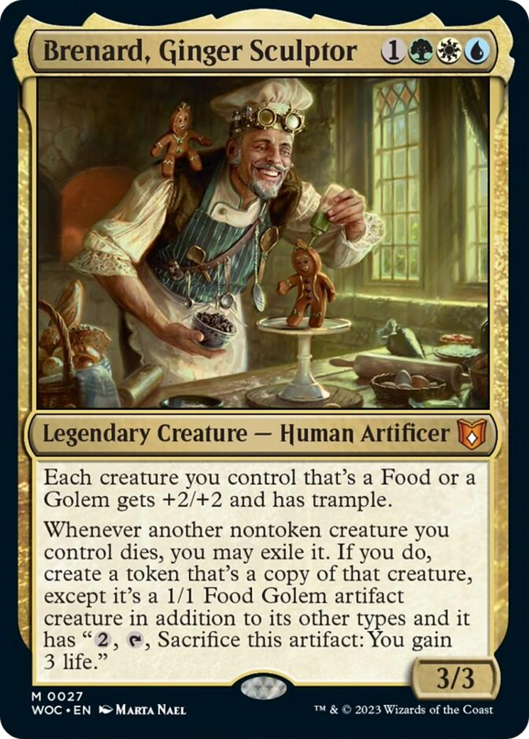 Brenard, Ginger Sculptor [Wilds of Eldraine Commander] MTG Single Magic: The Gathering    | Red Claw Gaming