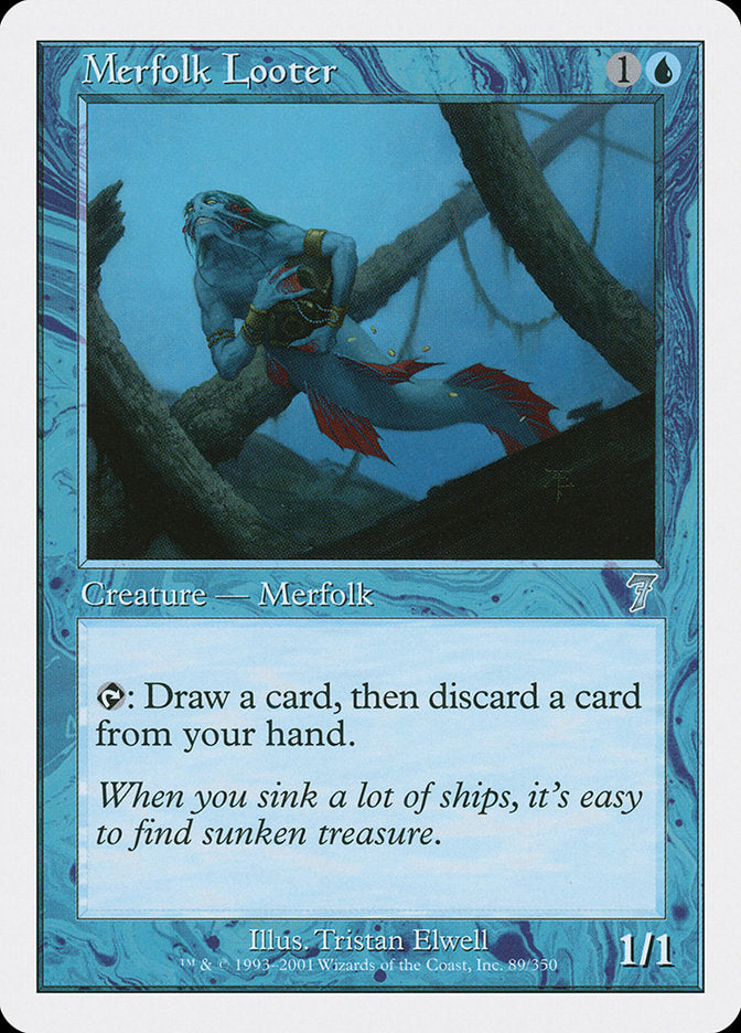 Merfolk Looter [Seventh Edition] MTG Single Magic: The Gathering    | Red Claw Gaming
