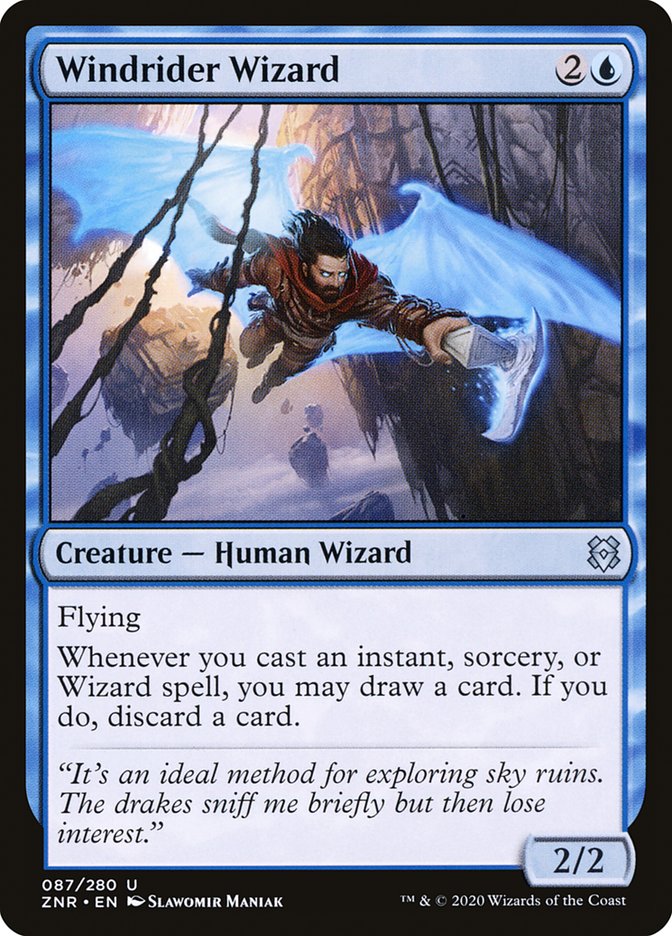 Windrider Wizard [Zendikar Rising] MTG Single Magic: The Gathering    | Red Claw Gaming