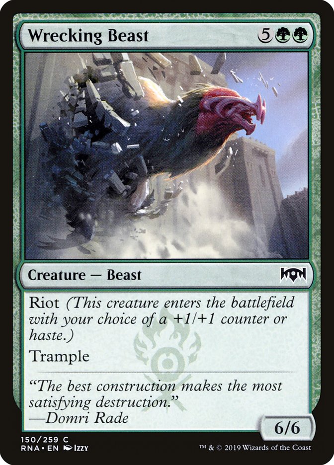 Wrecking Beast [Ravnica Allegiance] MTG Single Magic: The Gathering    | Red Claw Gaming