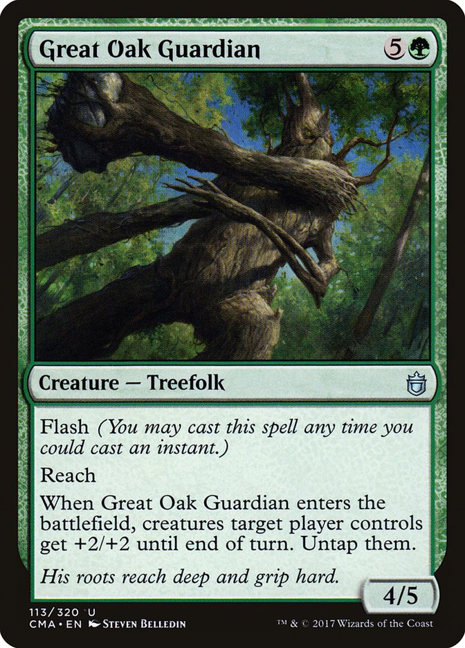 Great Oak Guardian [Commander Anthology] MTG Single Magic: The Gathering    | Red Claw Gaming