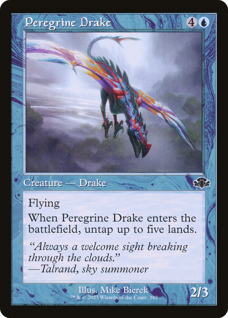 Peregrine Drake (Retro) [Dominaria Remastered] MTG Single Magic: The Gathering    | Red Claw Gaming