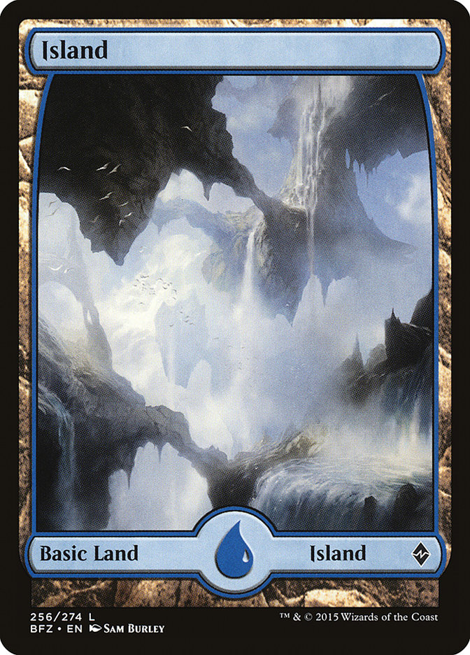 Island (256) (Full Art) [Battle for Zendikar] MTG Single Magic: The Gathering    | Red Claw Gaming