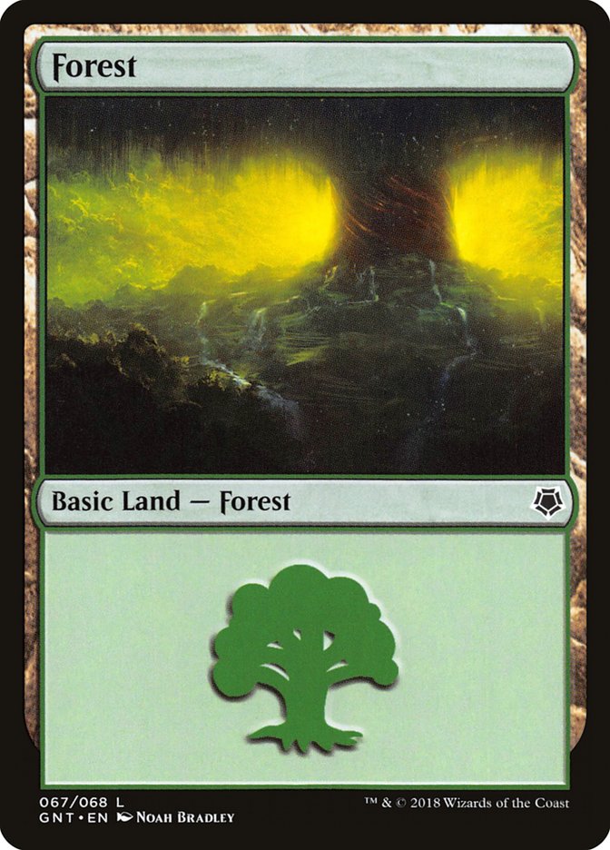 Forest (67) [Game Night 2018] MTG Single Magic: The Gathering    | Red Claw Gaming