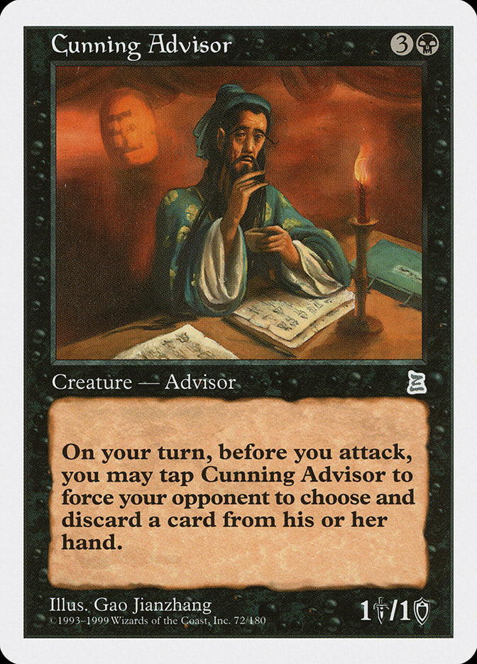 Cunning Advisor [Portal Three Kingdoms] MTG Single Magic: The Gathering    | Red Claw Gaming