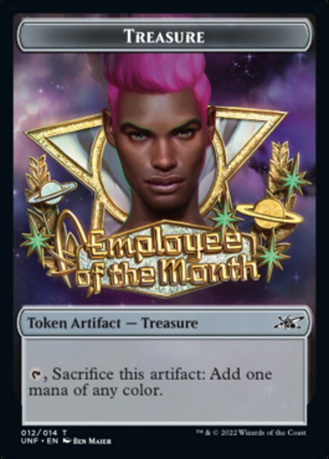 Treasure (012) Token [Unfinity Tokens] MTG Single Magic: The Gathering    | Red Claw Gaming