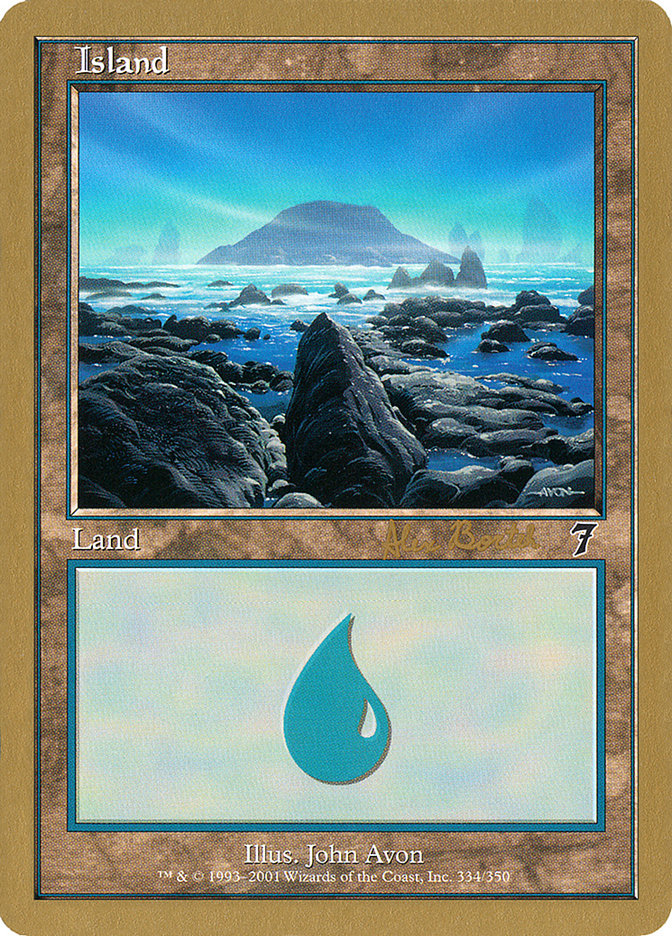 Island (ab334) (Alex Borteh) [World Championship Decks 2001] MTG Single Magic: The Gathering    | Red Claw Gaming