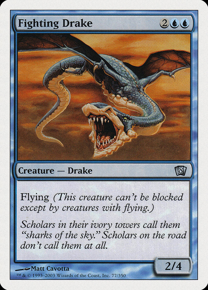 Fighting Drake [Eighth Edition] MTG Single Magic: The Gathering    | Red Claw Gaming