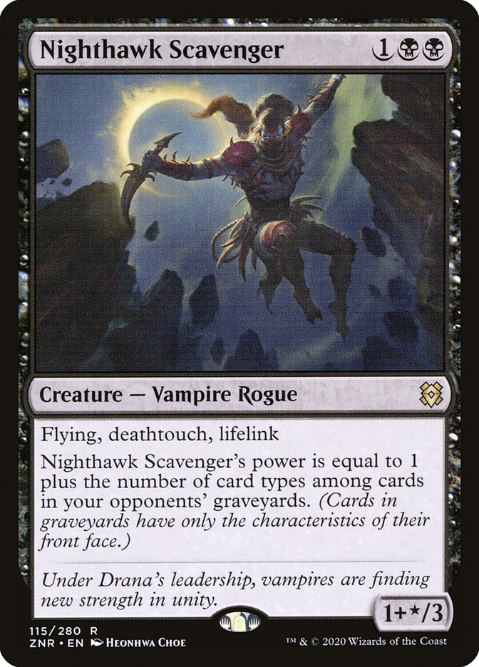 Nighthawk Scavenger [Zendikar Rising] MTG Single Magic: The Gathering    | Red Claw Gaming