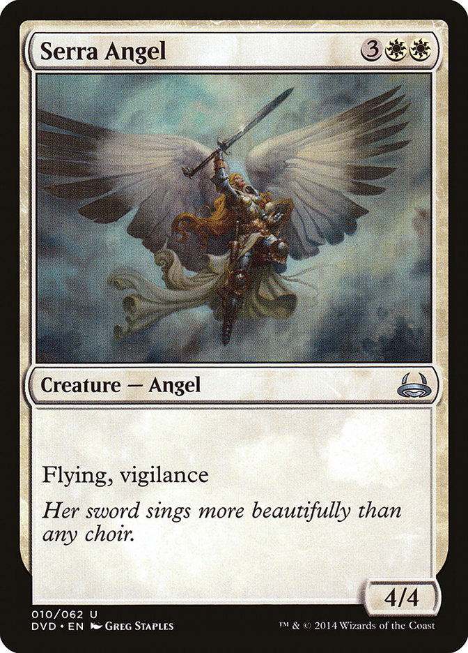 Serra Angel (Divine vs. Demonic) [Duel Decks Anthology] MTG Single Magic: The Gathering    | Red Claw Gaming