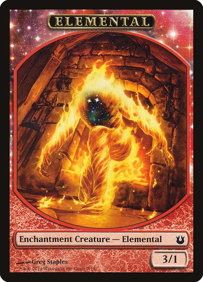 Elemental Token [Born of the Gods Tokens] MTG Single Magic: The Gathering    | Red Claw Gaming