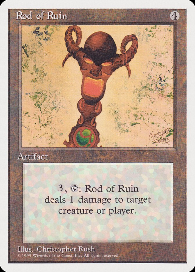 Rod of Ruin [Rivals Quick Start Set] MTG Single Magic: The Gathering    | Red Claw Gaming