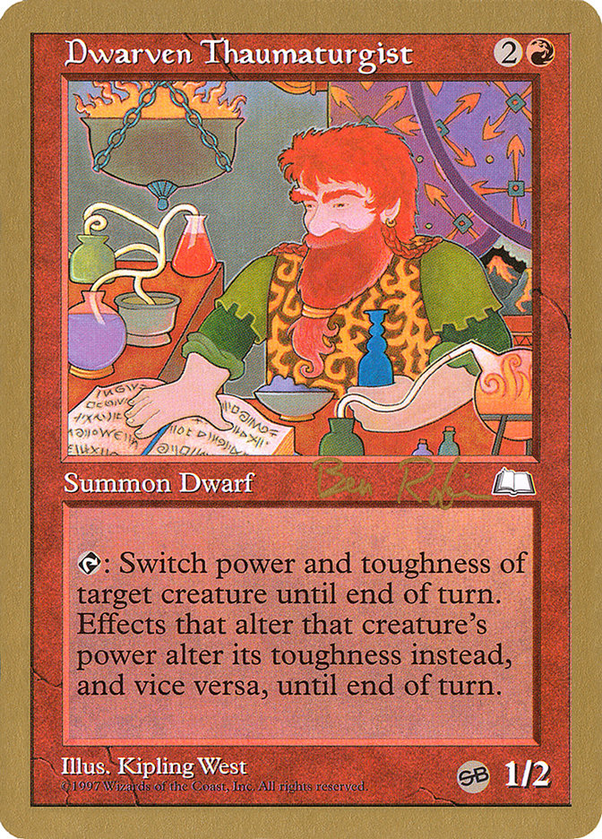 Dwarven Thaumaturgist (Ben Rubin) (SB) [World Championship Decks 1998] MTG Single Magic: The Gathering    | Red Claw Gaming