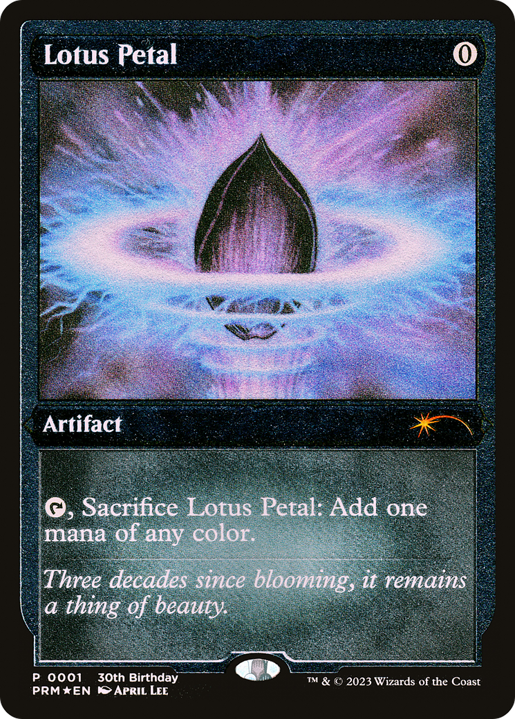 Lotus Petal (Foil Etched) [30th Anniversary Promos] MTG Single Magic: The Gathering    | Red Claw Gaming