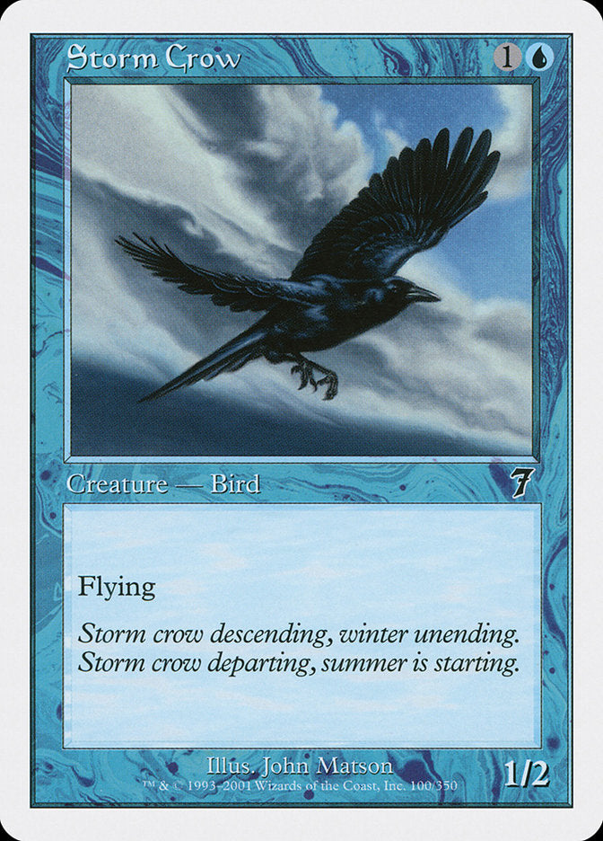 Storm Crow [Seventh Edition] MTG Single Magic: The Gathering    | Red Claw Gaming