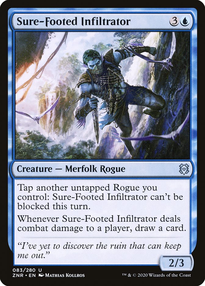 Sure-Footed Infiltrator [Zendikar Rising] MTG Single Magic: The Gathering    | Red Claw Gaming