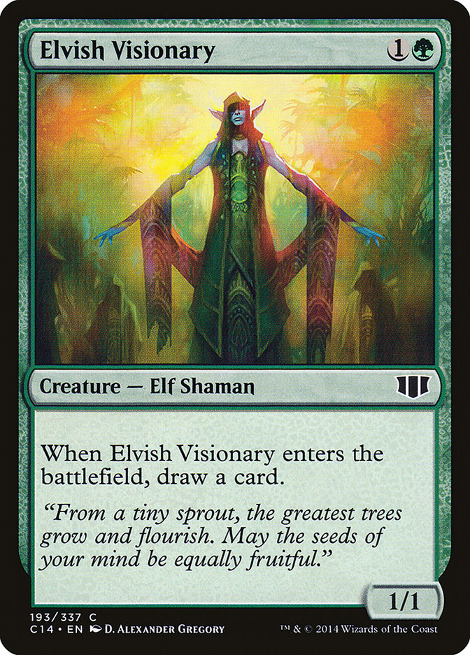 Elvish Visionary [Commander 2014] MTG Single Magic: The Gathering    | Red Claw Gaming