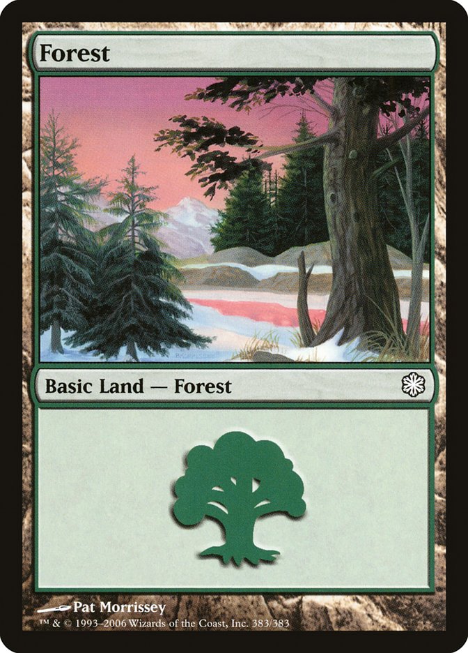 Forest (383) [Coldsnap Theme Decks] MTG Single Magic: The Gathering    | Red Claw Gaming