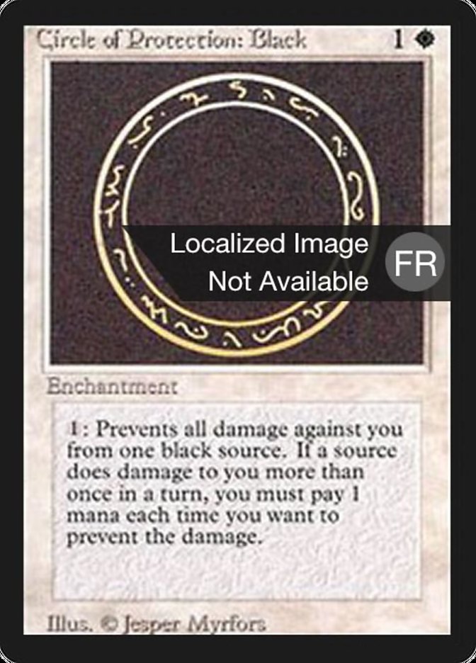 Circle of Protection: Black [Foreign Black Border] MTG Single Magic: The Gathering    | Red Claw Gaming