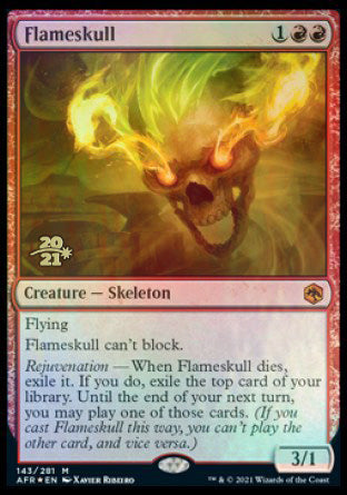 Flameskull [Dungeons & Dragons: Adventures in the Forgotten Realms Prerelease Promos] MTG Single Magic: The Gathering    | Red Claw Gaming