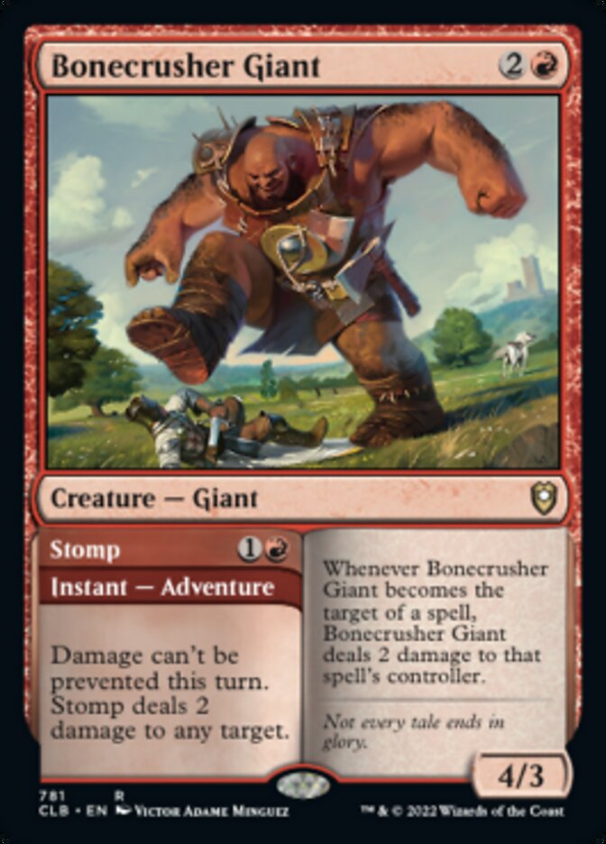 Bonecrusher Giant // Stomp [Commander Legends: Battle for Baldur's Gate] MTG Single Magic: The Gathering    | Red Claw Gaming