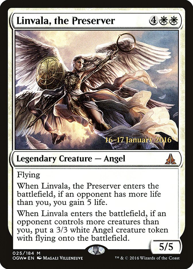 Linvala, the Preserver [Oath of the Gatewatch Prerelease Promos] MTG Single Magic: The Gathering    | Red Claw Gaming