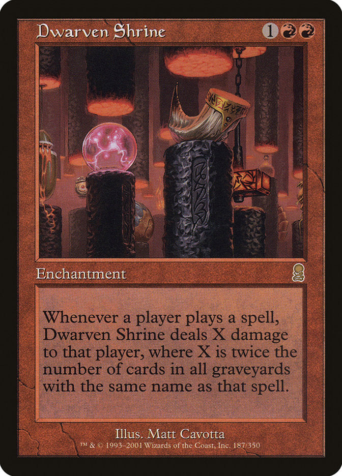 Dwarven Shrine [Odyssey] MTG Single Magic: The Gathering    | Red Claw Gaming