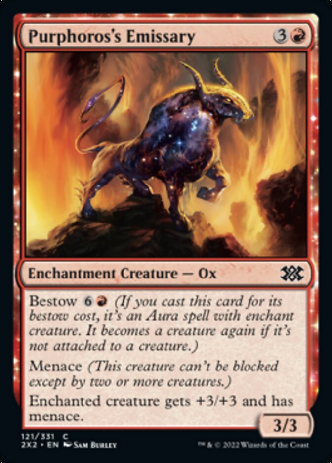 Purphoros's Emissary [Double Masters 2022] MTG Single Magic: The Gathering    | Red Claw Gaming