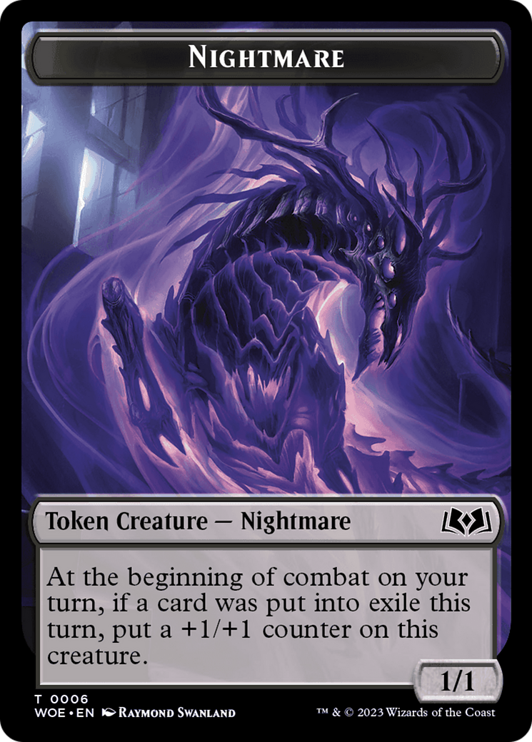 Nightmare // Food (0013) Double-Sided Token [Wilds of Eldraine Tokens] MTG Single Magic: The Gathering    | Red Claw Gaming