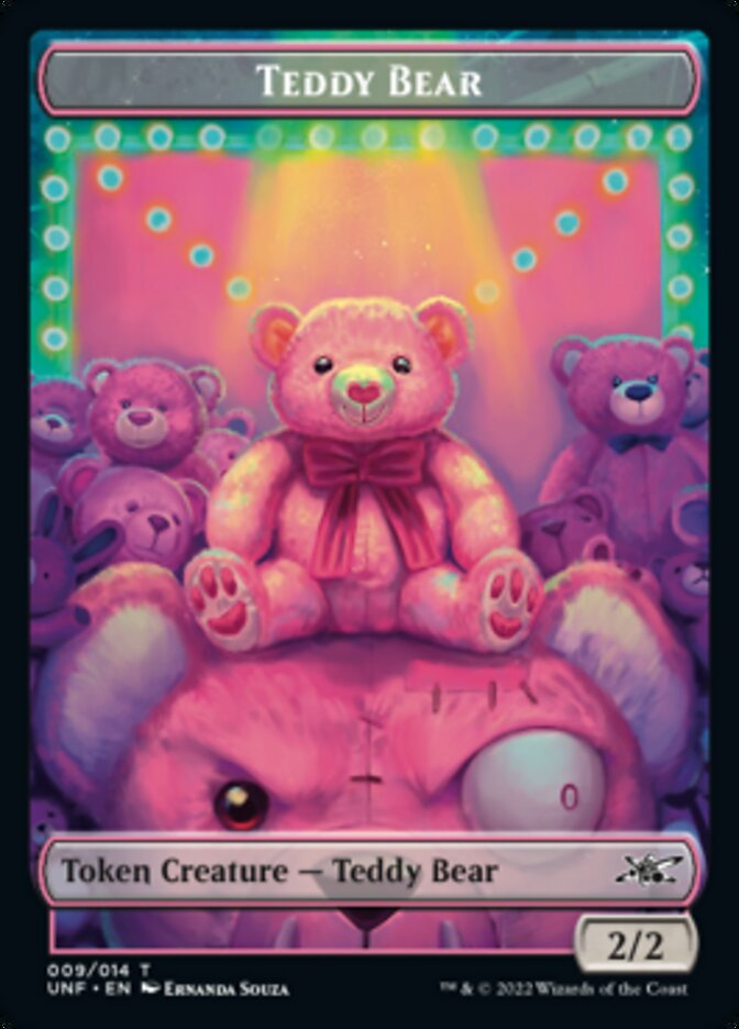 Teddy Bear Token [Unfinity Tokens] MTG Single Magic: The Gathering    | Red Claw Gaming