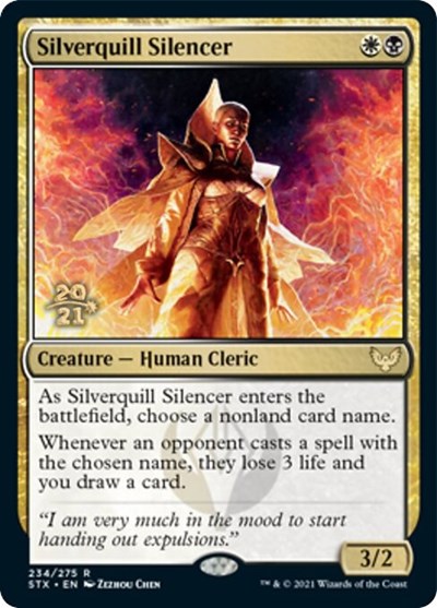 Silverquill Silencer [Strixhaven: School of Mages Prerelease Promos] MTG Single Magic: The Gathering    | Red Claw Gaming