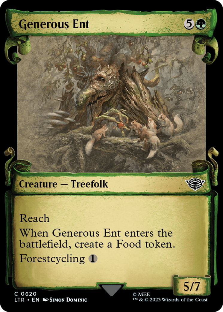 Generous Ent [The Lord of the Rings: Tales of Middle-Earth Showcase Scrolls] MTG Single Magic: The Gathering    | Red Claw Gaming