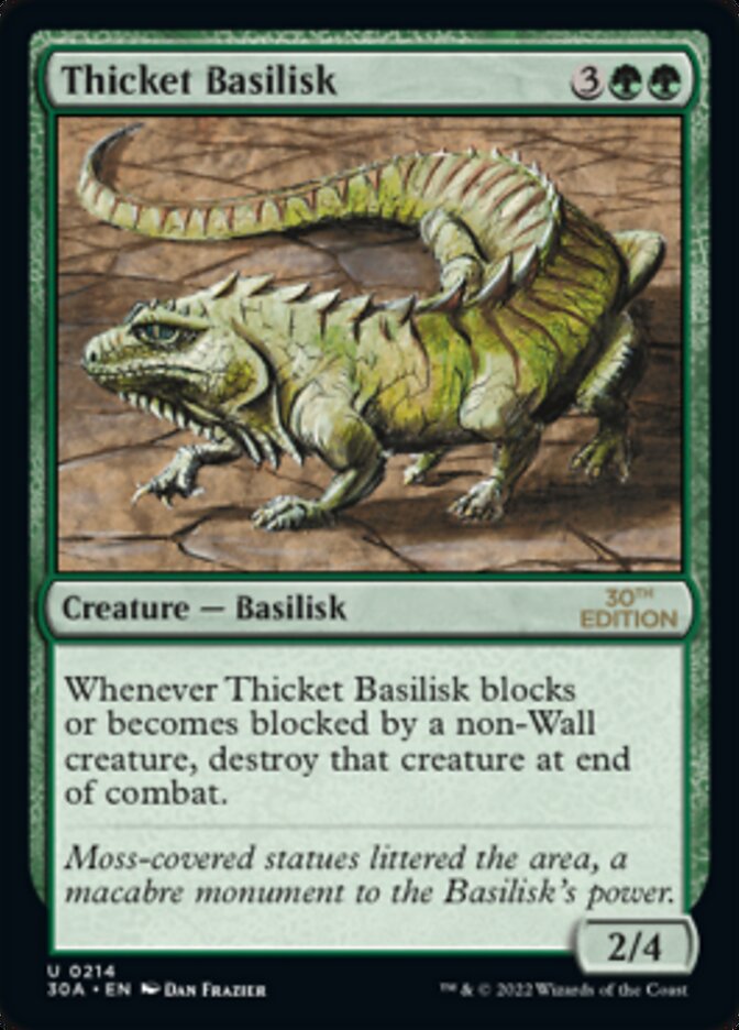 Thicket Basilisk [30th Anniversary Edition] MTG Single Magic: The Gathering    | Red Claw Gaming