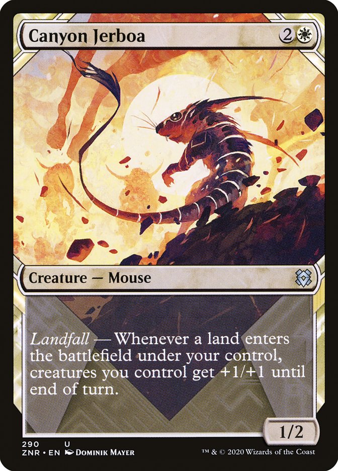 Canyon Jerboa (Showcase) [Zendikar Rising] MTG Single Magic: The Gathering    | Red Claw Gaming