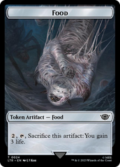 Treasure // Food (0024) Double-Sided Token (Surge Foil) [The Lord of the Rings: Tales of Middle-Earth Tokens] MTG Single Magic: The Gathering    | Red Claw Gaming