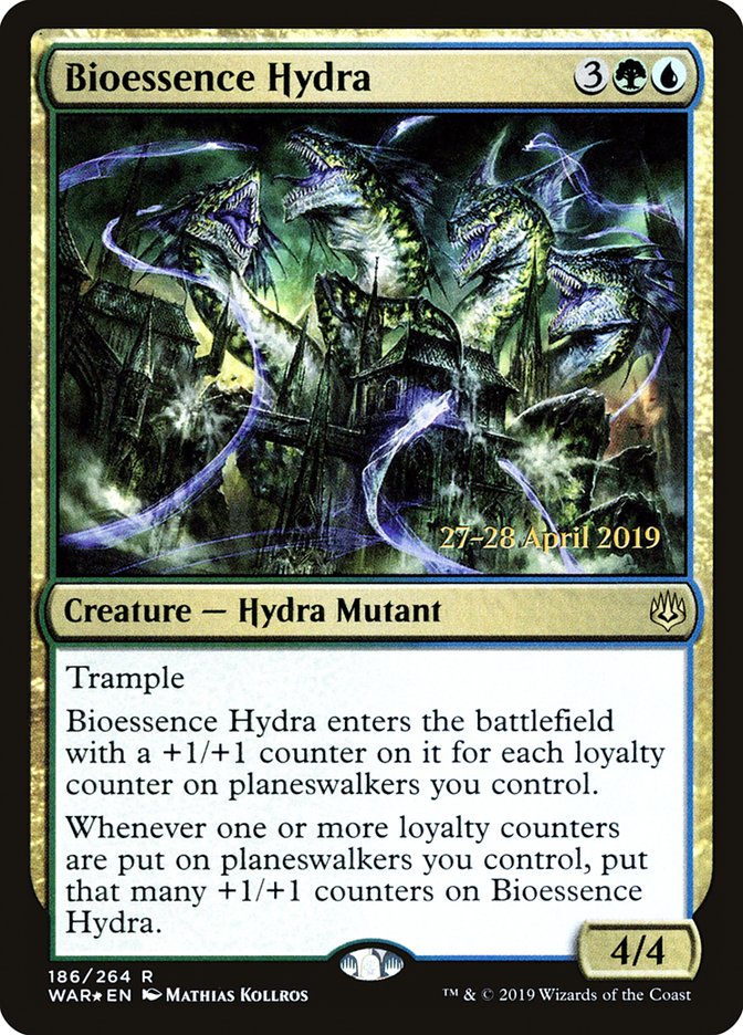 Bioessence Hydra [War of the Spark Prerelease Promos] MTG Single Magic: The Gathering    | Red Claw Gaming