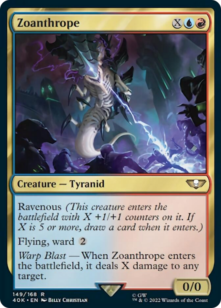 Zoanthrope (Surge Foil) [Warhammer 40,000] MTG Single Magic: The Gathering    | Red Claw Gaming