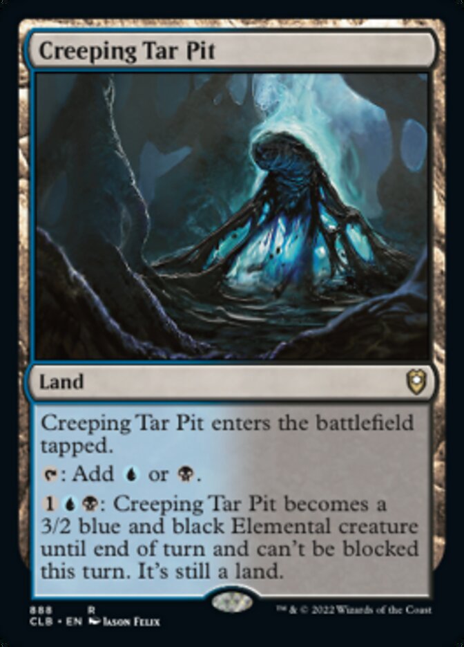 Creeping Tar Pit [Commander Legends: Battle for Baldur's Gate] MTG Single Magic: The Gathering    | Red Claw Gaming