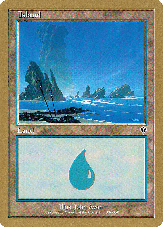 Island (rl336) (Raphael Levy) [World Championship Decks 2002] MTG Single Magic: The Gathering    | Red Claw Gaming