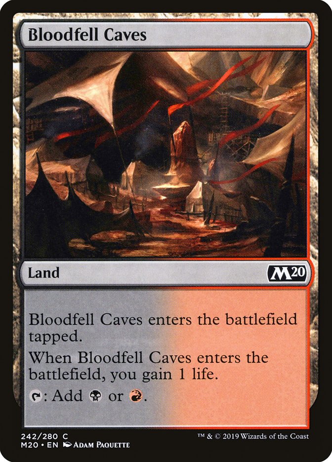 Bloodfell Caves [Core Set 2020] MTG Single Magic: The Gathering    | Red Claw Gaming